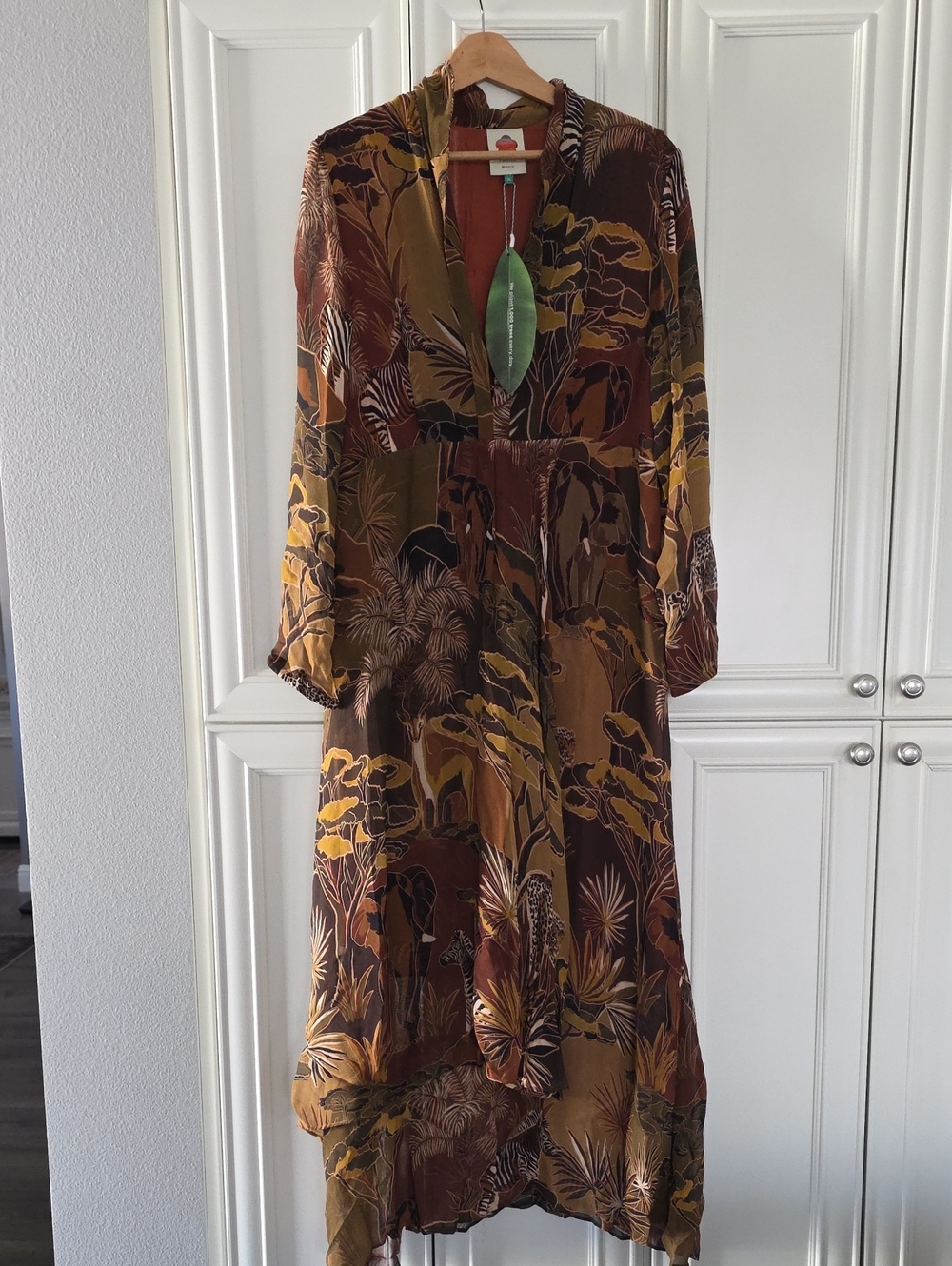 NWT FARM RIO | $240 Caramel Savana Dream Maxi Dress - Picture 11 of 15